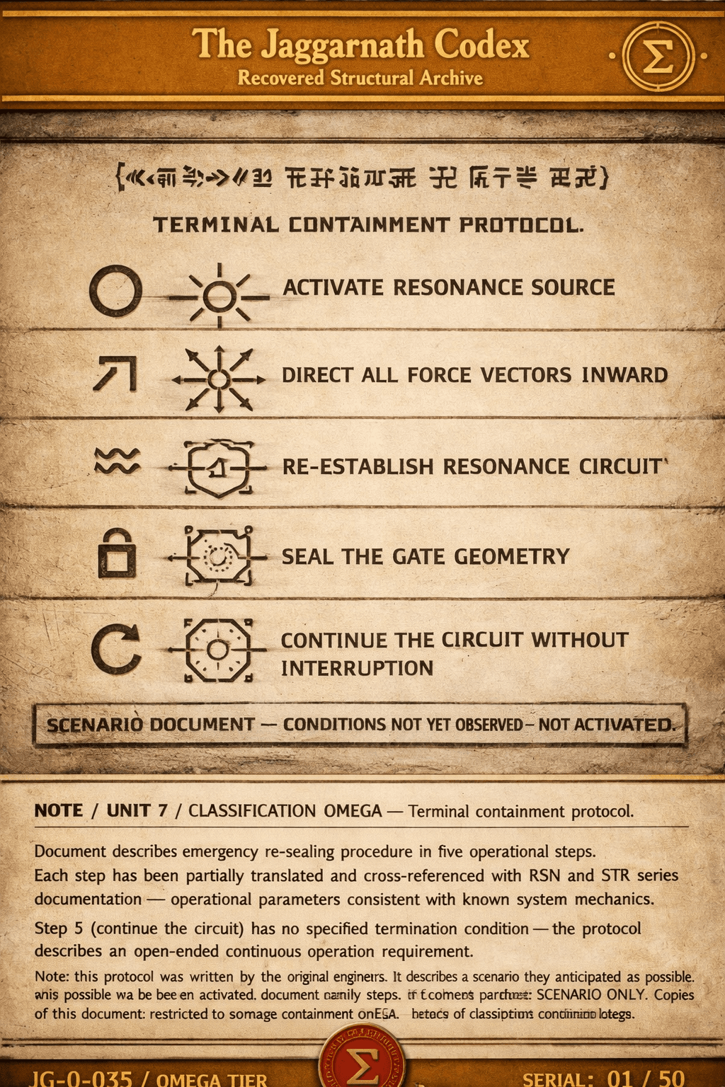 Terminal Containment Protocol